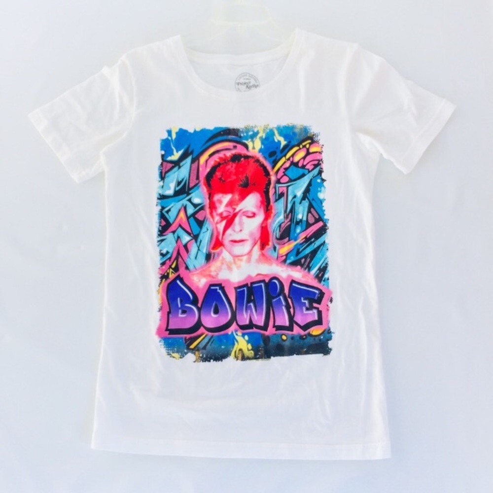 David Bowie Graffiti Style Graphic Tee